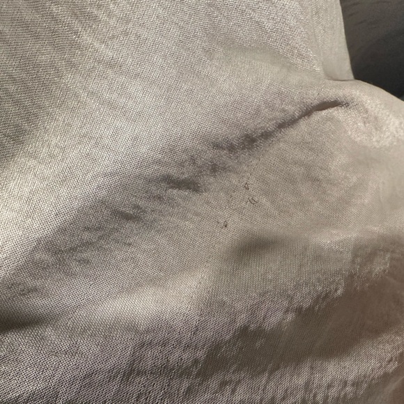 House of Harlow 1960 Tan and Gold Ruched Asymmetrical Maxi Dress - Picture 8 of 9